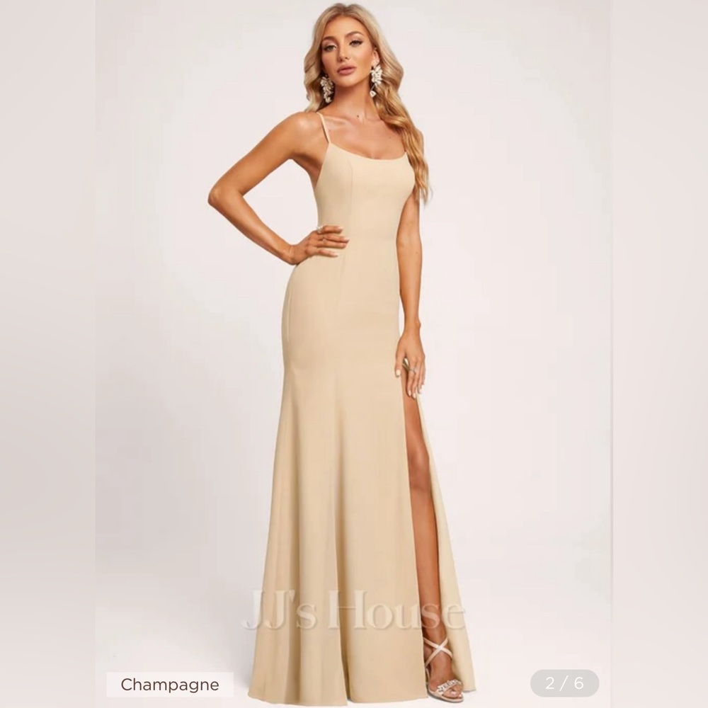 Bridesmaid Formal Dress, Champagne